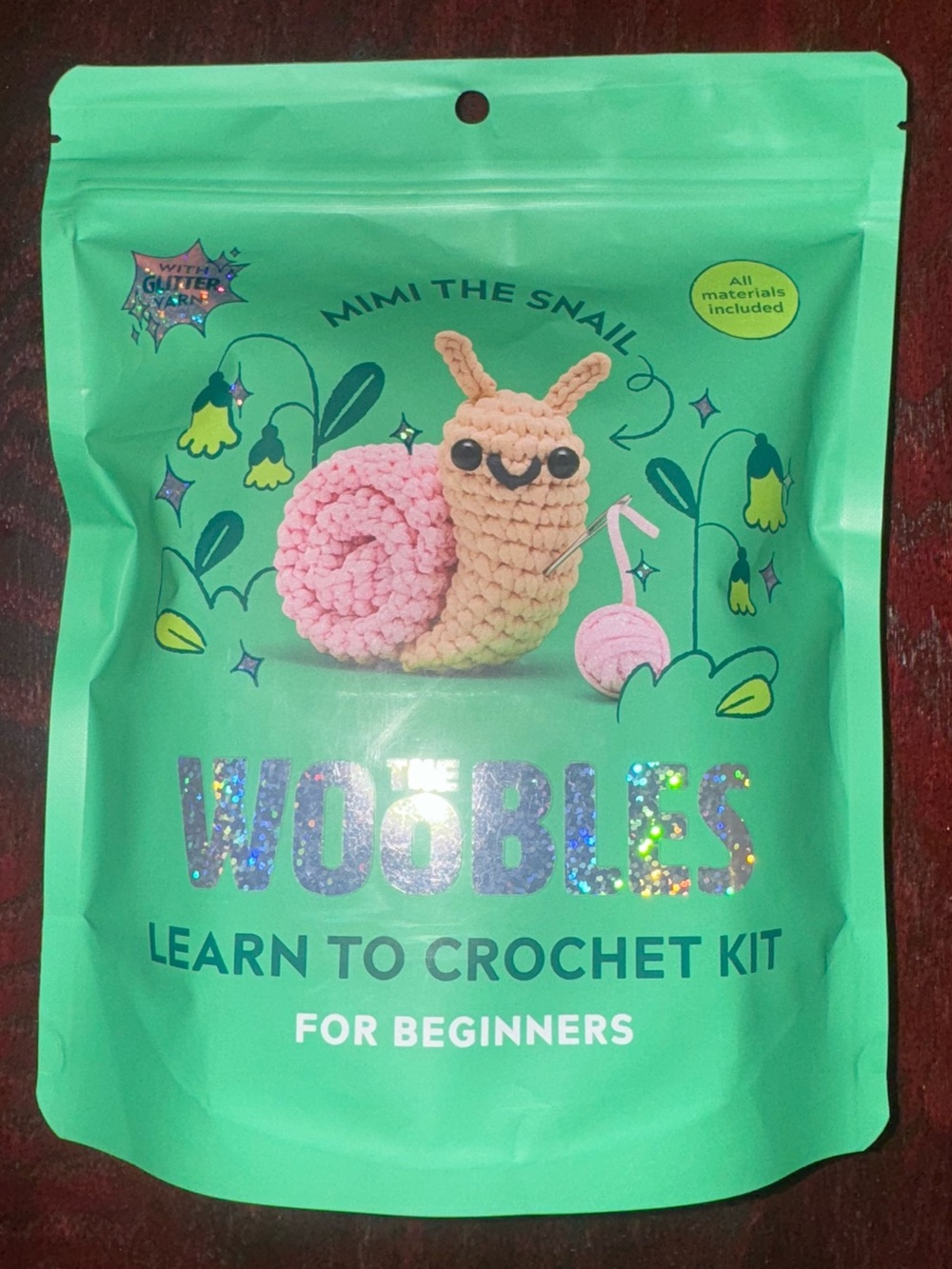 Wobbles Mimi the Snail Learn to Crochet Kit - For Beginners